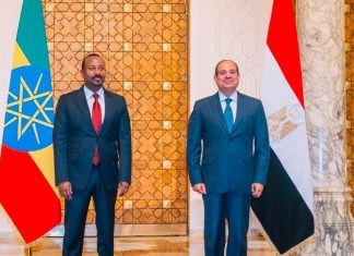 آبي أحمد: سعيد بلقاء الرئيس المصري وإجراء محادثات تتسم بالتعاون آبي أحمد: سعيد بلقاء الرئيس المصري وإجراء محادثات تتسم بالتعاون