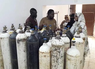 تشغيل مصانع توليد الأوكسجين بمستشفيي سنجة وسنار . تشغيل مصانع توليد الأوكسجين بمستشفيي سنجة وسنار .