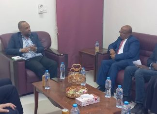 وزير الصحة الإتحادي يلتقي السفير المصري وزير الصحة الإتحادي يلتقي السفير المصري