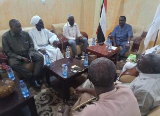 والي سنار يلتقي وفد مواطني دونتاي بمحلية السوكي والي سنار يلتقي وفد مواطني دونتاي بمحلية السوكي