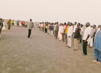 تنفيذي كوستي يطمئن علي مستوي التدريب بمعسكرات الشباب المتطوعين تنفيذي كوستي يطمئن علي مستوي التدريب بمعسكرات الشباب المتطوعين