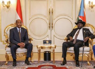 البرهان إلى جوبا في ثاني زيارة خارجية له البرهان إلى جوبا في ثاني زيارة خارجية له