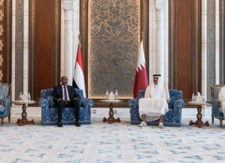 البرهان وتميم يعقدان مباحثات مشتركة حول تعزيز العلاقات الثنائية والتعاون البرهان وتميم يعقدان مباحثات مشتركة حول تعزيز العلاقات الثنائية والتعاون