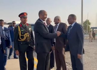 البرهان يغادر إلى قطر برفقة وزير الخارجية والمخابرات البرهان يغادر إلى قطر برفقة وزير الخارجية والمخابرات