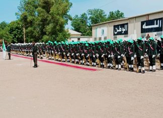 الفرقة الأولى مشاة بمدني تخرج 258 مجنداً الفرقة الأولى مشاة بمدني تخرج 258 مجنداً