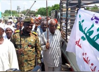 محلية القطينة تسير قافلة لنصرة ودعم القوات المسلحة محلية القطينة تسير قافلة لنصرة ودعم القوات المسلحة