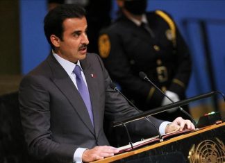 أمير قطر يدعو لدعم الفلسطينيين ووقف القتال في السودان أمير قطر يدعو لدعم الفلسطينيين ووقف القتال في السودان
