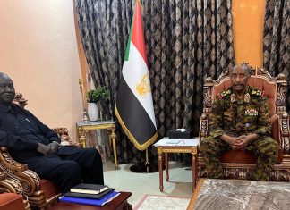 رئيس مجلس السيادة يلتقي نائبه مالك عقار رئيس مجلس السيادة يلتقي نائبه مالك عقار