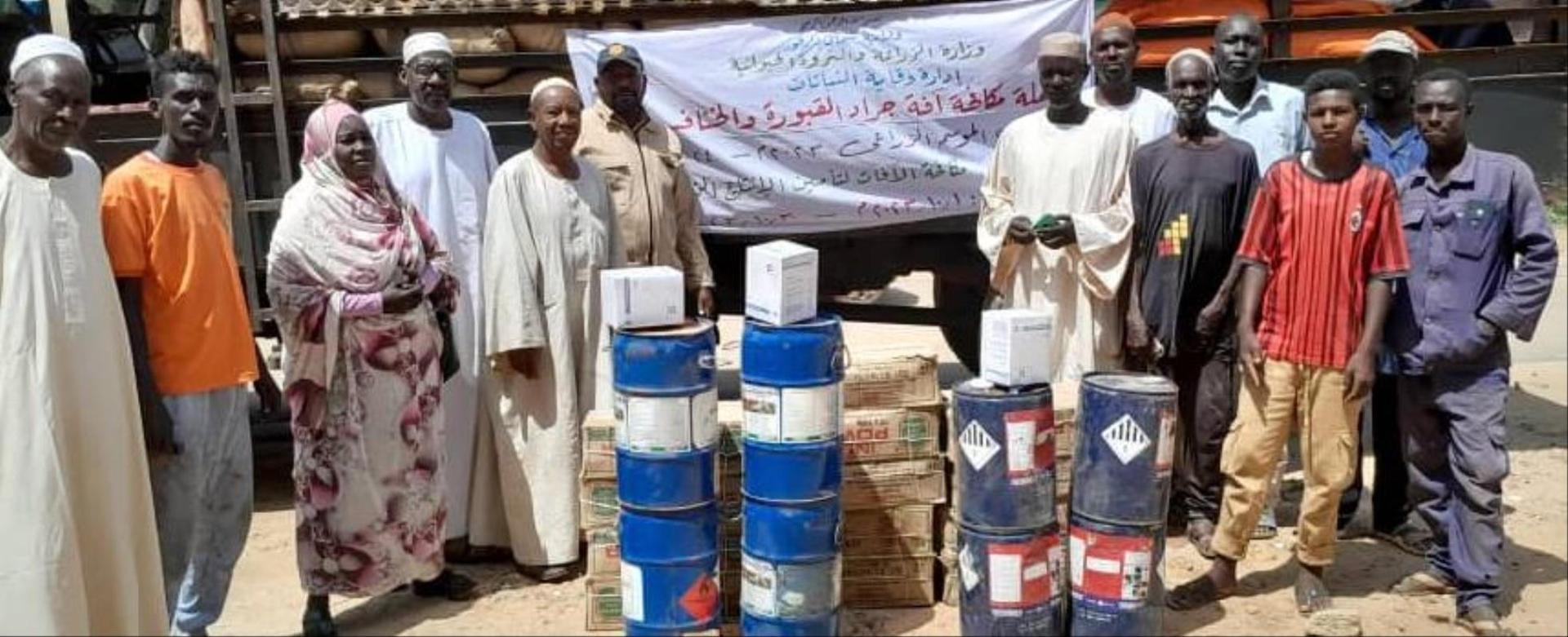 حملة مكافحة آفة القبورة والخنافس بشمال دارفور تدخل اسبوعها الثاني