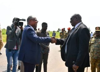 بادى يستقبل وزير العدل في الدمازين بادى يستقبل وزير العدل في الدمازين