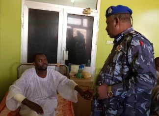 مساعد مدير الشرطة يزور جرحى معركة الكرامة بمستشفي دنقلا العسكري مساعد مدير الشرطة يزور جرحى معركة الكرامة بمستشفي دنقلا العسكري