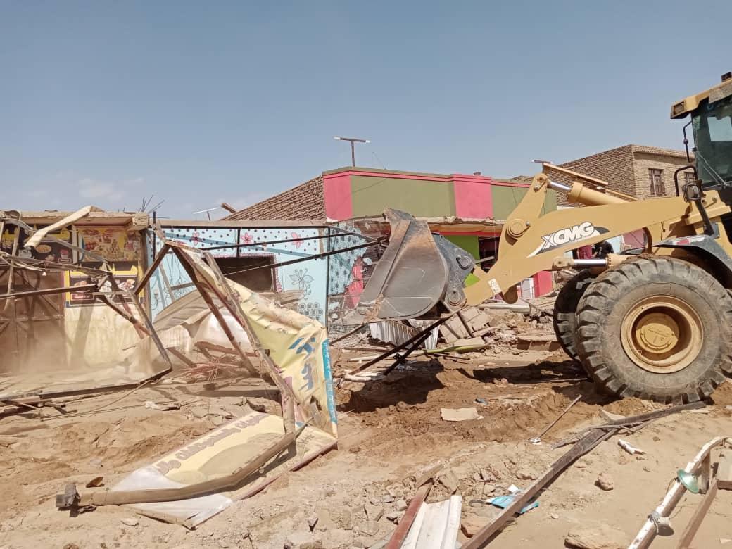 تنفيذ حملة إزالة المخالفات والتشوهات بأبوحمد