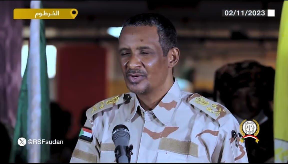 توجيه من حميدتي لقائد في قوات الدعم السريع توجيه من حميدتي لقائد في قوات الدعم السريع