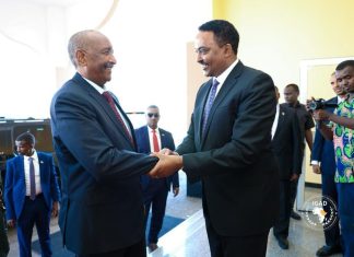 اتفاق بين البرهان ومسؤول بالايقاد بشأن وقف إطلاق النار في السودان اتفاق بين البرهان ومسؤول بالايقاد بشأن وقف إطلاق النار في السودان