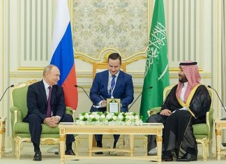 بوتين وابن سلمان يدعوان لوقف “العمليات العسكرية” بفلسطين بوتين وابن سلمان يدعوان لوقف "العمليات العسكرية" بفلسطين