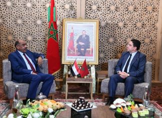 وزير الخارجية يلتقي نظيره المغربي وزير الخارجية يلتقي نظيره المغربي