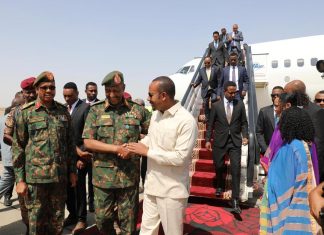 رئيس الوزراء الإثيوبي آبي أحمد يصل بورتسودان رئيس الوزراء الإثيوبي آبي أحمد يصل بورتسودان