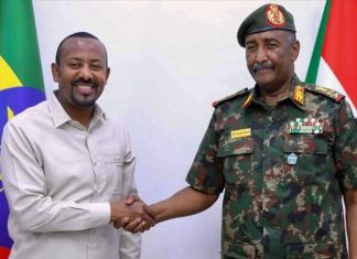 البرهان يطلع رئيس وزراء إثيوبيا على مستجدات الحرب في السودان البرهان يطلع رئيس وزراء إثيوبيا على مستجدات الحرب في السودان