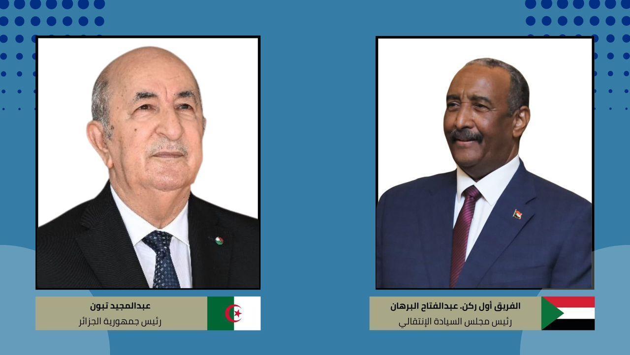 البرهان يهنيء الرئيس الجزائري بذكرى استقلال بلاده البرهان يهنيء الرئيس الجزائري بذكرى استقلال بلاده