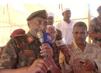 البرهان يحدد كيفية نهاية الحرب ويعلن شروط العودة الى التفاوض في منبر جدة ويقطع وعدًا للسودانيين البرهان يحدد كيفية نهاية الحرب ويعلن شروط العودة الى التفاوض في منبر جدة ويقطع وعدًا للسودانيين