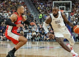 كوري وليبرون يقودان أميركا للفوز على كندا ضمن تحضيرات الأولمبياد كوري وليبرون يقودان أميركا للفوز على كندا ضمن تحضيرات الأولمبياد