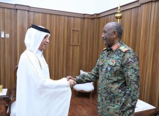البرهان يبلغ مسؤول قطري وضع الجيش وأزمة السودان ويتلقى تأكيدات من أمير قطر البرهان يبلغ مسؤول قطري وضع الجيش وأزمة السودان ويتلقى تأكيدات من أمير قطر