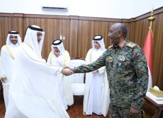 نائب وزير الخارجية القطرية ينقل الى البرهان تأكيدات من أمير قطر لمواجهة أزمة السودان نائب وزير الخارجية القطرية ينقل الى البرهان تأكيدات من أمير قطر لمواجهة أزمة السودان
