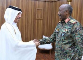 السودان: البرهان يلتقي وزير الدولة في وزارة الخارجية القطرية السودان: البرهان يلتقي وزير الدولة في وزارة الخارجية القطرية