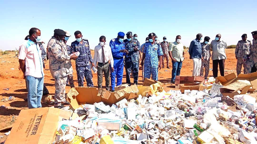 باكثر من مليون جنيه جمارك شمال كردفان تبيد بضائع وادوية باكثر من مليون جنيه جمارك شمال كردفان تبيد بضائع وادوية