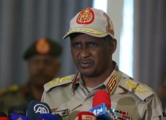 حميدتي يؤكد استعداده للمشاركة في محادثات جنيف حميدتي يؤكد استعداده للمشاركة في محادثات جنيف