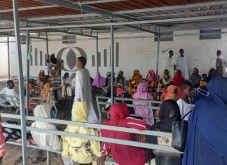 تدشين المخيم العلاجي الثاني للنازحين بمبادرة القرية عشرة بمحلية الفاو تدشين المخيم العلاجي الثاني للنازحين بمبادرة القرية عشرة بمحلية الفاو