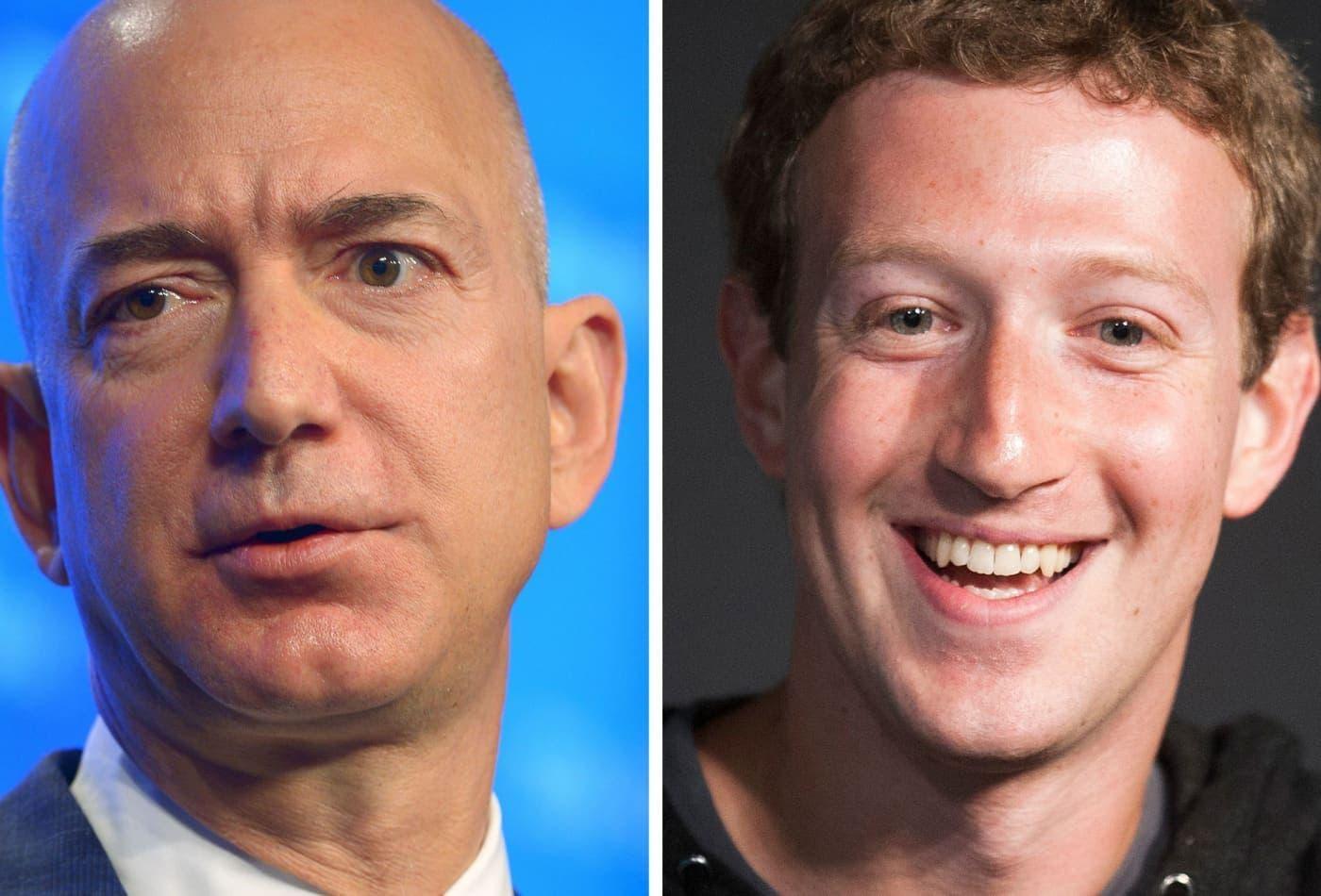زوكربيرغ يزيح بيزوس ليصبح ثاني أغنى شخص في العالم زوكربيرغ يزيح بيزوس ليصبح ثاني أغنى شخص في العالم
