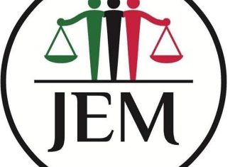 حركة العدل والمساواة السودانية تنفي ما يتداول حول استقالة رئيسها من وزارة المالية حركة العدل والمساواة السودانية تنفي ما يتداول حول استقالة رئيسها من وزارة المالية