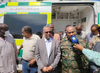 وزير الصحة الاتحادى يقف على أوضاع النازحين من شرق الجزيرة بمحلية الفاو بولاية القضارف وزير الصحة الاتحادى يقف على أوضاع النازحين من شرق الجزيرة بمحلية الفاو بولاية القضارف