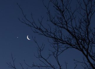 الزهرة وهلال جمادى الآخرة يزينان سماء العالم العربي مساء اليوم الزهرة وهلال جمادى الآخرة يزينان سماء العالم العربي مساء اليوم