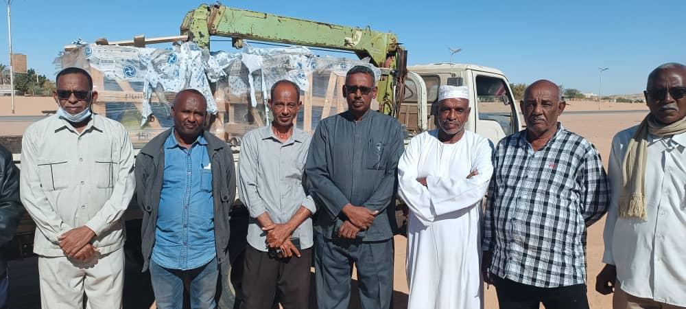 وصول طلمبات مياه كبيرة لوادي حلفا وصول طلمبات مياه كبيرة لوادي حلفا