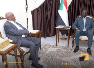 نائب رئيس مجلس السيادة يلتقي وزير العمل والإصلاح الإداري نائب رئيس مجلس السيادة يلتقي وزير العمل والإصلاح الإداري