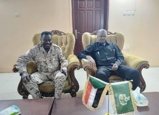 والي القضارف يستقبل والي جنوب دارفور ببيت الضيافة والي القضارف يستقبل والي جنوب دارفور ببيت الضيافة