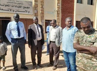 وزير الصحة بالجزيرة يتفقد دمار مستشفى جياد وزير الصحة بالجزيرة يتفقد دمار مستشفى جياد