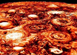 مسبار جونو يخترق سُحب المشتري ويغوص في سطح قمر آيو الناري مسبار جونو يخترق سُحب المشتري ويغوص في سطح قمر آيو الناري