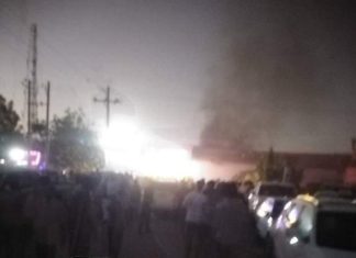 مسيرات هاجمت مطار عطبرة ومضادات الجيش السوداني تتصدى مسيرات هاجمت مطار عطبرة ومضادات الجيش السوداني تتصدى