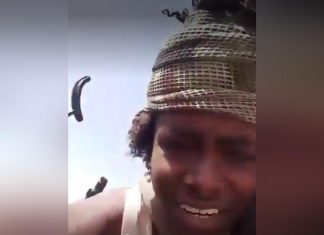 رصاصة قناص تحول فرحة جندي في الدعم السريع الى كارثة “فيديو” رصاصة قناص تحول فرحة جندي في الدعم السريع الى كارثة “فيديو”