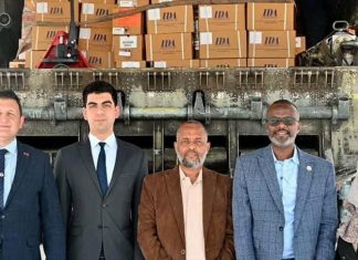 وصول طائرة مساعدات تركية لمكافحة وباء الكوليرا وصول طائرة مساعدات تركية لمكافحة وباء الكوليرا