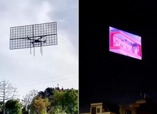 فيديو يكشف مستقبل الإعلانات بوجود المسيرات في السماء فيديو يكشف مستقبل الإعلانات بوجود المسيرات في السماء