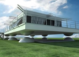 تقنية المنازل اليابانية الطافية للحماية من الزلازل تقنية المنازل اليابانية الطافية للحماية من الزلازل