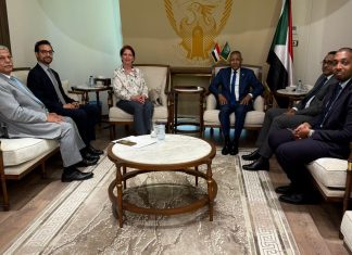 اجتماع سفيرة كولومبيا بنظيرها السوداني في القاهرة اجتماع سفيرة كولومبيا بنظيرها السوداني في القاهرة