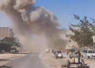نيالا تهتز تحت وقع انفجارات عنيفة نيالا تهتز تحت وقع انفجارات عنيفة