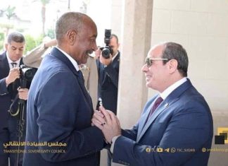 تفاهمات بين البرهان والسيسي حول الرباعية ومياه النيل تفاهمات بين البرهان والسيسي حول الرباعية ومياه النيل