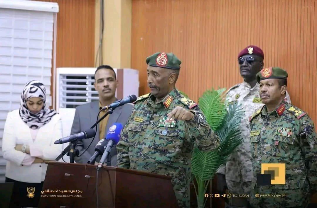 البرهان: لا تفاوض مع الدعم السريع أو صمود البرهان: لا تفاوض مع الدعم السريع أو صمود
