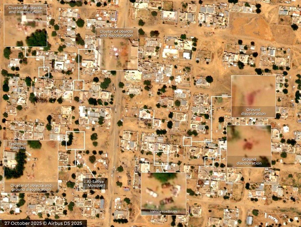 الفاشر: الأقمار الصناعية تكشف تصفيات الدعم السريع الفاشر: الأقمار الصناعية تكشف تصفيات الدعم السريع